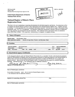 National Register of Historic Places Registration Form