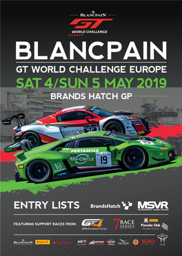 Blancpain Gt World Challenge Europe Sat4/Sun 5 May 2019 Brands Hatch Gp