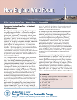 New England Wind Forum — Volume 1, Issue 2 — December 2006