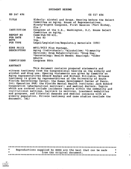 Document Resume Ed 247 496 Cg 017 656 Title