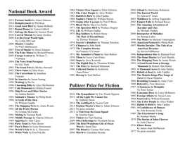 Fiction Winners