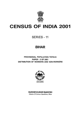 Provisional Population Totals, Series-11, Bihar