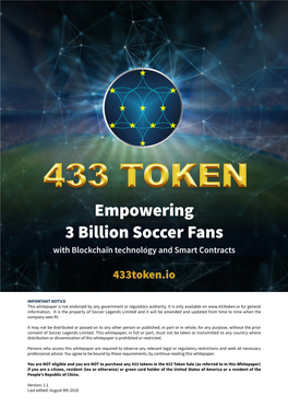 Empowering 3 Billion Soccer Fans with Blockchain Technology and Smart Contracts