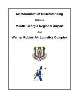 Memorandum of Understanding Middle Georgia Regional Airport