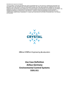 TEMPLATE CRYSTAL DELIVERABLE Use Case Descriptions