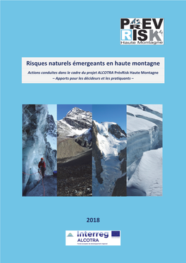 Risques Naturels Émergeants En Haute Montagne 2018
