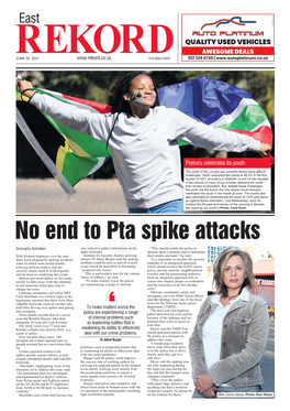 No End to Pta Spike Attacks Sinesipho Schrieber Also Tasked to Gather Information on the “This Should Enable the Ppoliceolice to Spike Networks