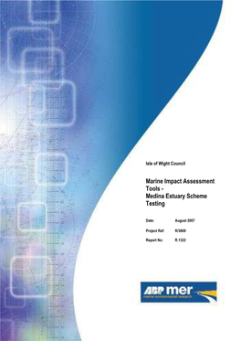 Marine Impact Assessment Tools - Medina Estuary Scheme Testing