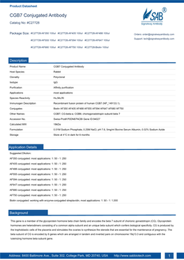 CGB7 Conjugated Antibody