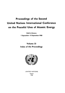 UNITED NATIONS Geneva 1958 A/CONF.15/1 English, Vol