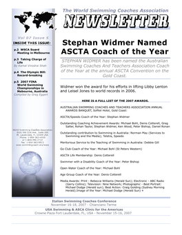 WSCA Newsletter 2005-1