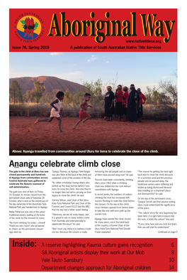 Spring 2019 a Publication of South Australian Native Title Services