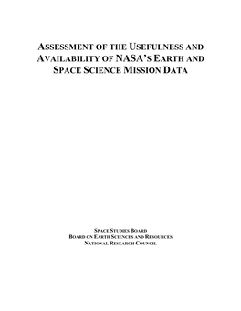 Assessment of the Usefulness and Availability of Nasa's Earth And
