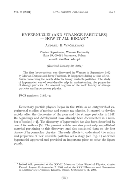 ACTA PHYSICA POLONICA B No 3