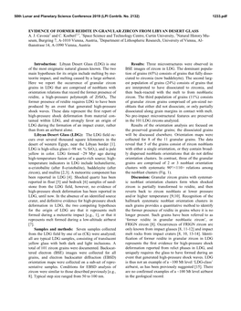 Evidence of Former Reidite in Granular Zircon from Libyan Desert Glass A