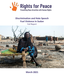 Discrimination and Hate Speech Fuel Violence in Sudan Full Report