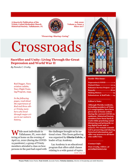 July 2020 Trinity United Methodist Church Volume 4, Issue 3 Historical Society, Tallahassee, FL Since 2017