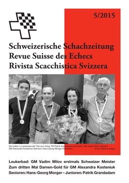 Schweizerische Schachzeitung 2015