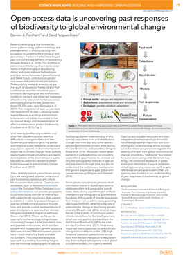 Open-Access Data Is Uncovering Past Responses of Biodiversity to Global Environmental Change Damien A