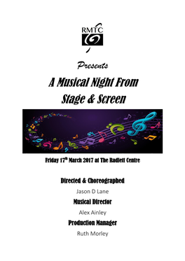 A Musical Night from Stage & Screen