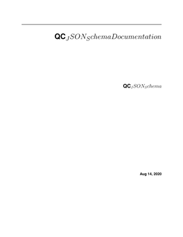 Qcjsonschema Documentation