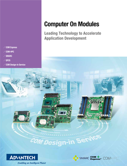 Computer on Modules Leading Technology to Accelerate Application Development