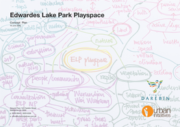 Edwardes Lake Park Playspace Concept Plan 16 June 2020