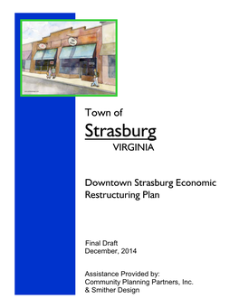 Downtown Strasburg Economic Restructuring Plan