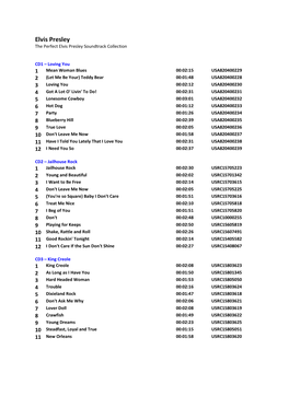 Elvis Presley the Perfect Elvis Presley Soundtrack Collection