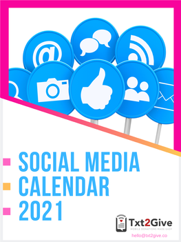 2021 Social Media Calendar
