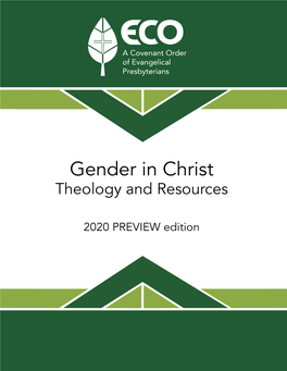 Gender in Christ—Theology and Resources