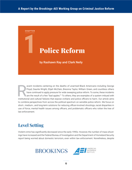 A Better Path Forward for Criminal Justice: Chapter 1 Police Reform