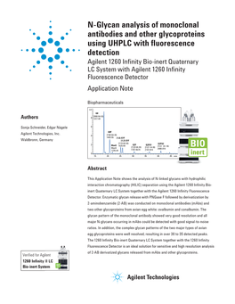 N-Glycan Analysis of Monoclonal Antibodies and Other Glycoproteins