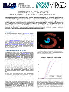 Predicting the Aftermath of the Neutron Star Collision That Produced Gw170817