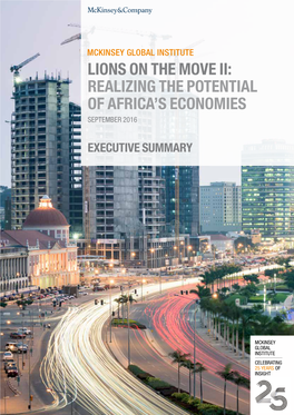 Lions on the Move Ii: Realizing the Potential of Africa's