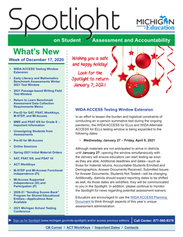 Spotlight on Student Assessment and Accessibility