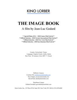 THE IMAGE BOOK a Film by Jean-Luc Godard