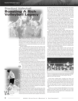 Boasting a Rich Volleyball Legacy