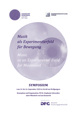 Musik Als Experimentierfeld Für Bewegung Music As an Experimental Field for Movement