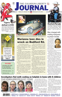 Marianna Teen Dies in Wreck on Bodiford