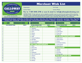 Merchant Wish List