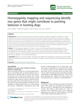 Homozygosity Mapping and Sequencing Identify Two Genes That