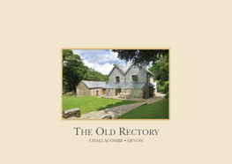 The Old Rectory Challacombe • Devon