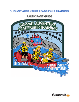 Summit Adventure Leadership Training Participant Guide