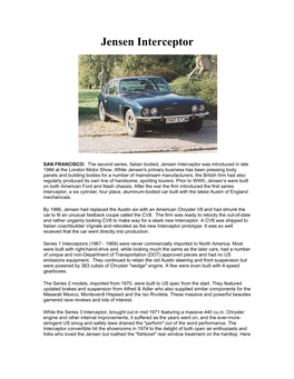 Jensen Interceptor