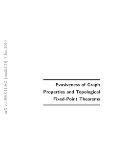 Evasiveness of Graph Properties and Topological Fixed-Point Theorems