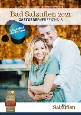 Bad Salzuflen 2021 GASTGEBERVERZEICHNIS Liebe Gäste