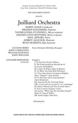 Juilliard Orchestra