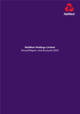 Natwest Holdings Limited Annual Report and Accounts 2019 Strategic Report