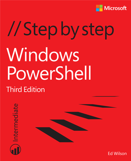 Windows Powershell Step by Step, Third Edition